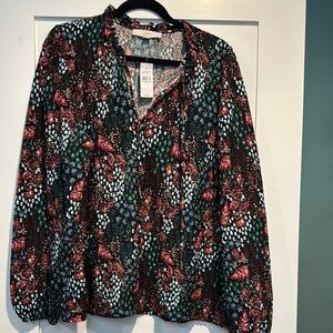 LOFT Women's Floral Blouse - Multicolor